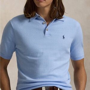 Polo Ralph Lauren Light Blue Polo Sweater Shirt NEW